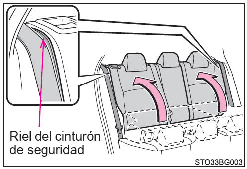 Toyota CH-R. Recolocación de los respaldos traseros