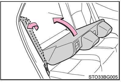 Toyota CH-R. Después de volver a poner el respaldo del asiento trasero en posición vertical