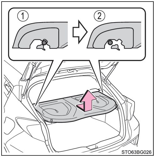 Toyota CH-R. Bandeja del portaequipajes (si está instalada)