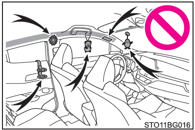 Toyota CH-R. Precauciones relacionadas con el cojín de aire SRS