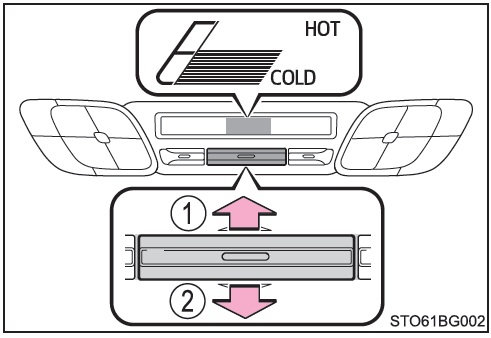 Toyota CH-R. Regulación del ajuste de la temperatura
