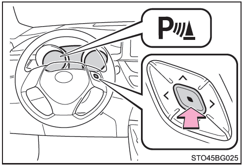 Toyota CH-R. Activación/desactivación del sistema del sensor de ayuda de estacionamiento de Toyota