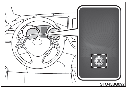 Toyota CH-R. Indicación en el visualizador de información múltiple