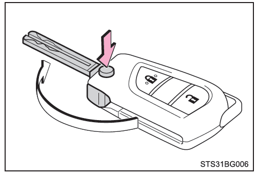 Toyota CH-R. Utilización de la llave (vehículos sin sistema de llave inteligente)