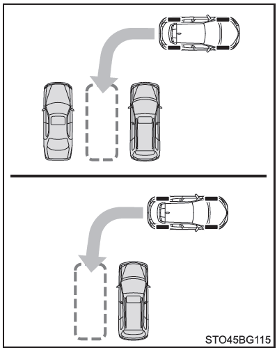 Toyota CH-R. Condiciones de funcionamiento del modo de asistencia al aparcamiento perpendicular