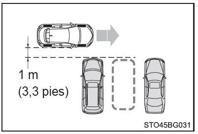 Toyota CH-R. Consejos para utilizar el modo de asistencia al aparcamiento perpendicular