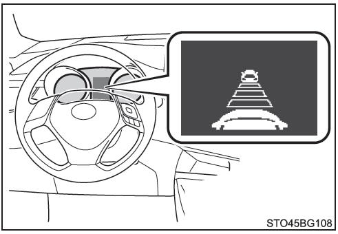 Toyota CH-R. Advertencia de aproximación (modo de control de distancia entre vehículos)